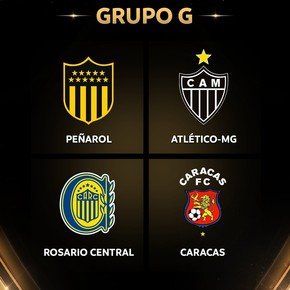 El grupo de Rosario Central en la Libertadores, con el equipo de Hulk y un histórico de Uruguay