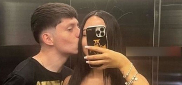 Gary Stevens Medel y la pareja de 21 años, quien lo terminó denunciando por violencia doméstica