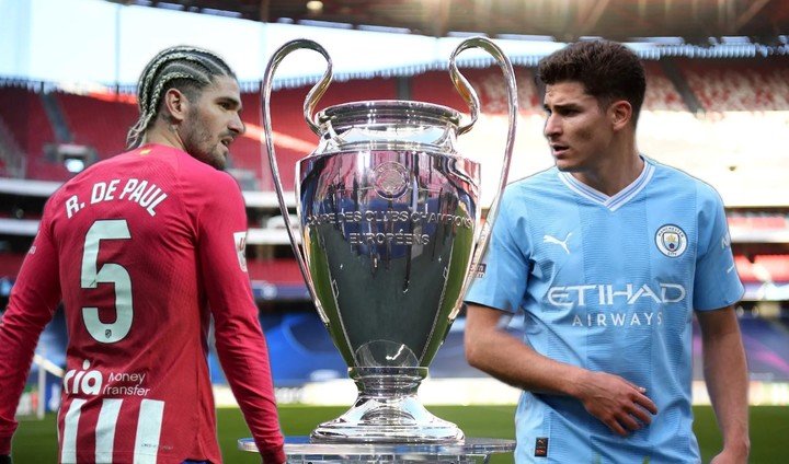 De Paul y Julián Álvarez, dos protagonistas de la Champions League.