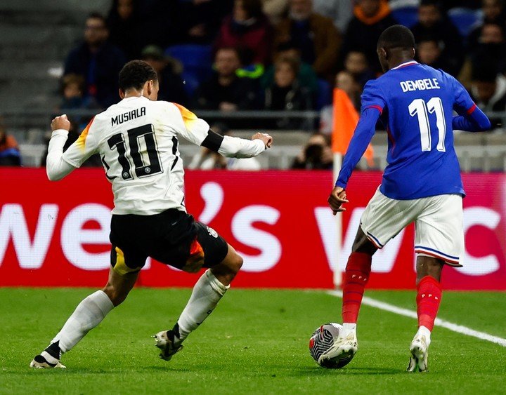 Amistoso Internacional entre Francia 0-2 Alemania (EFE/EPA).