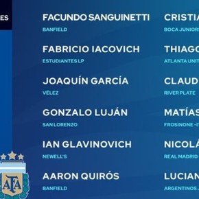 Con un cambio, la nueva lista de Mascherano para la gira del Sub 23