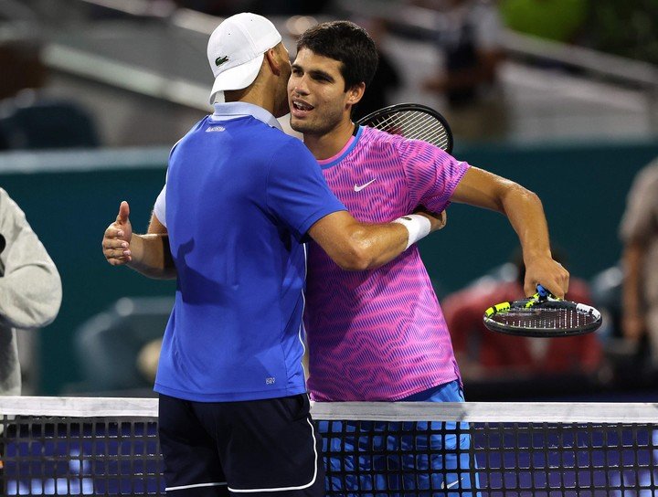 Alcaraz no juega desde Miami, derrota ante Dimitrov el 28/3.