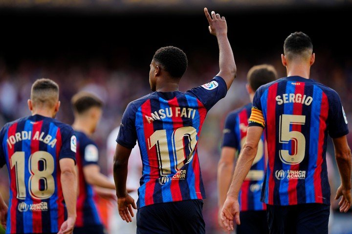 Ansu Fati, el heredero de la 10 de Messi (EFE).