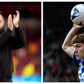 El DT del Brighton explicó por qué mandó a Barco a entrenarse solo