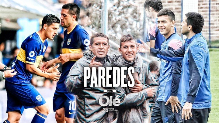 Paredes y Riquelme compartieron plantel en Boca.