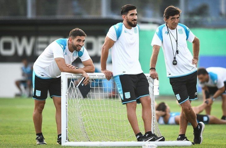 Los costas juntos: Gonzalo, Federico y Gustavo. @racingclub