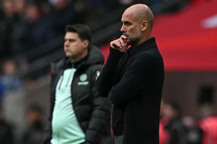 Pep y Pochettino, dos viejos conocidos. (AFP)