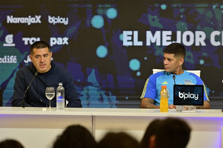 Buenos Aires. Se llevó a cabo la conferencia de prensa previa al Superclásico de Boca ante River disputarse en provincia Córdoba el predio AFA Ezeiza. Foto: Matias Martin Campaya