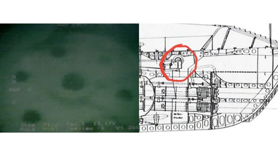 Comparación del pecio hundido en Necochea con un submarino nazi