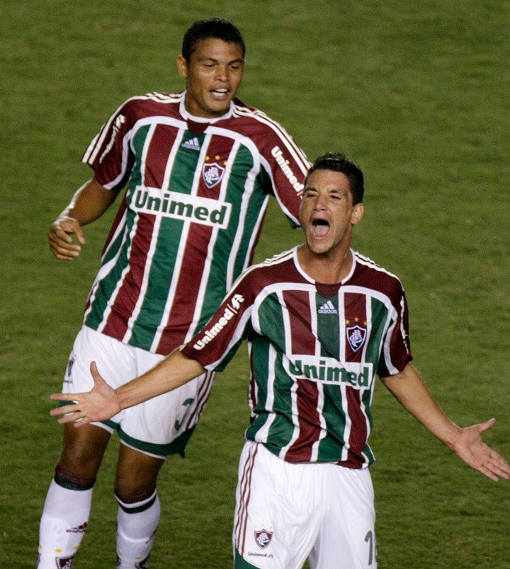 Thiago con la camiseta del Flu. (REUTERS)