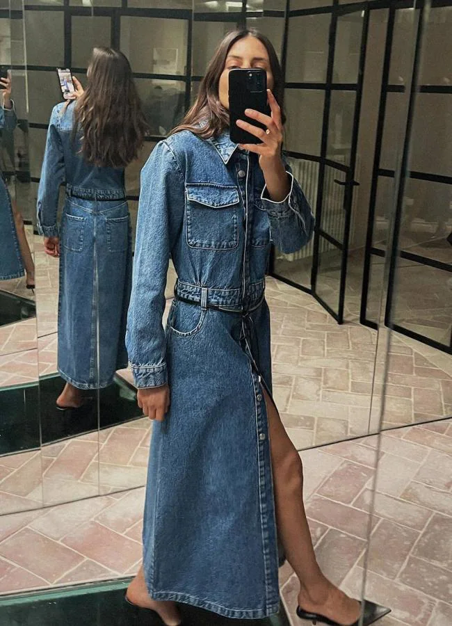 Vestido vaquero camisero