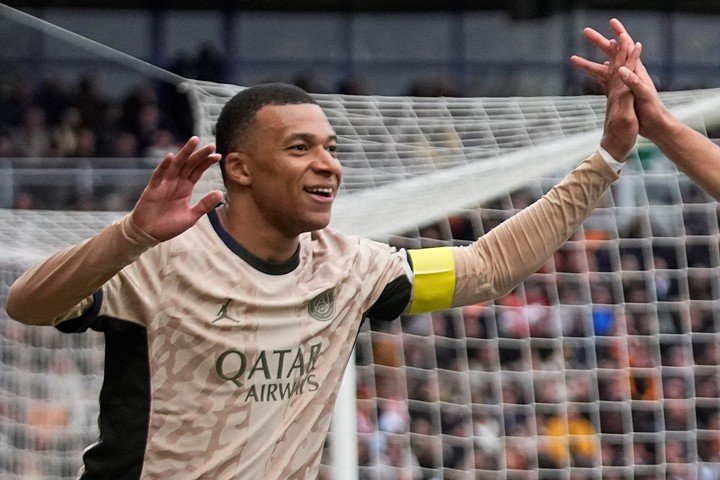 Kylian, figura del PSG. (AP)