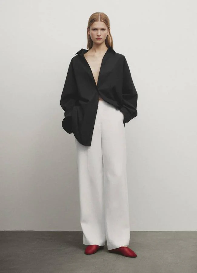 Camisa oversize color negro