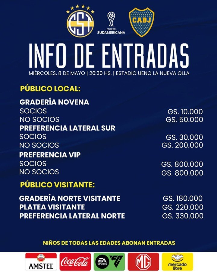 Trinidense publicó la venta de entradas.