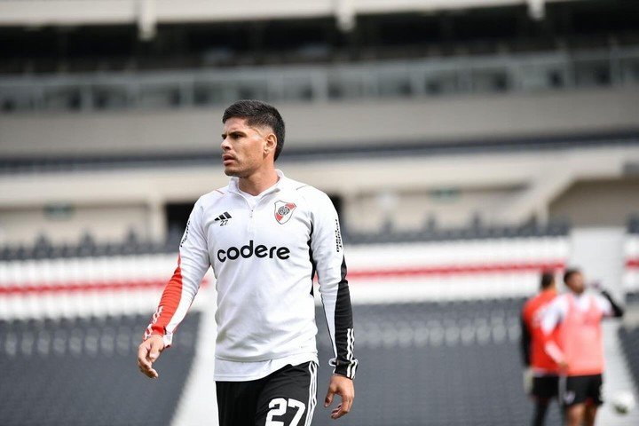 Sant'Anna hace los méritos para quedarse con el lateral derecho (Prensa River).