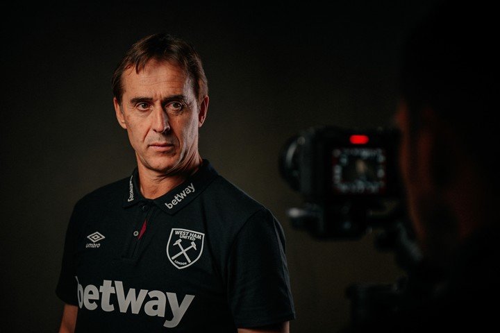 Lopetegui al ser anunciado por el West Ham.