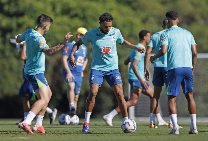 El entrenamiento de Brasil en Los Ángeles (CBF).