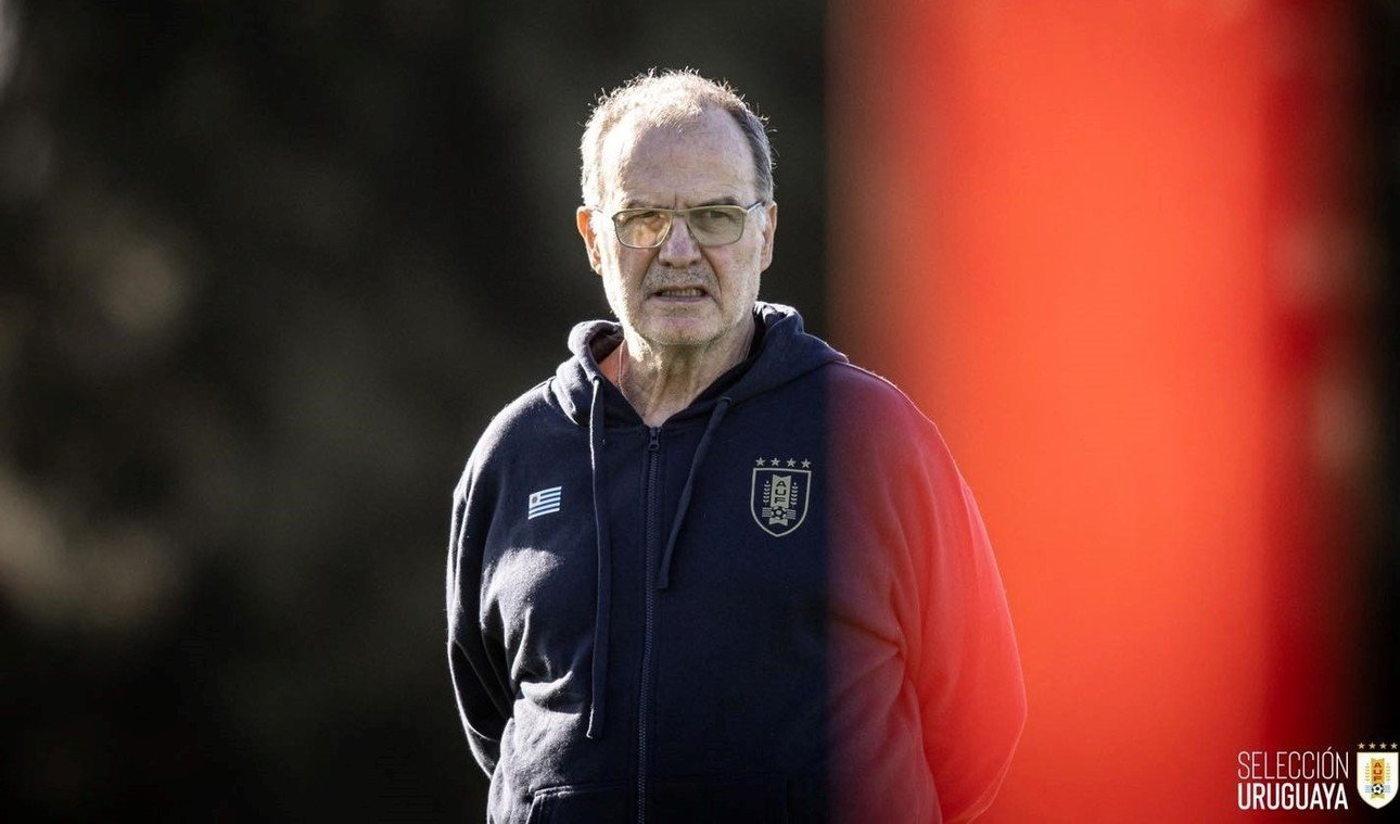 Marcelo Bielsa prepara al plantel uruguayo para la Copa América. (foto Prensa AUF)