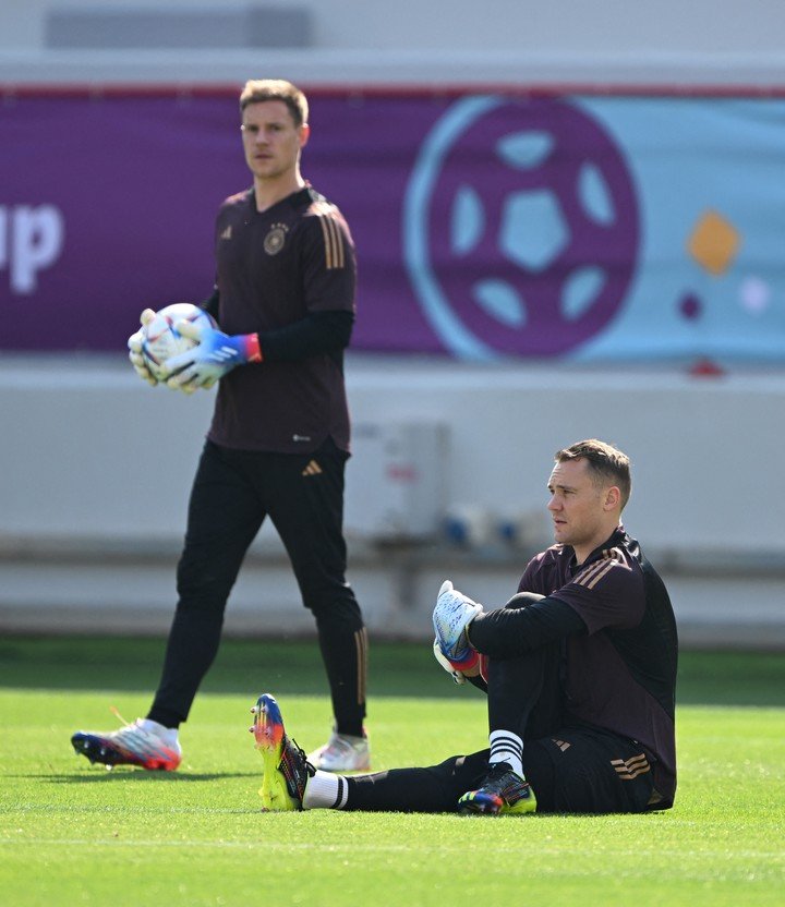 Los arqueros del Barsa y el Bayern ya llevan un tiempo disputándose el arco germano de forma 'amistosa'.