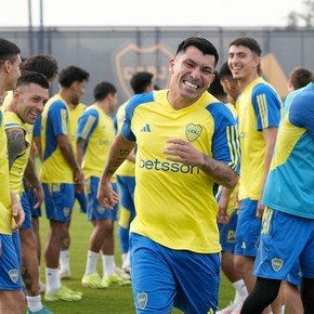 Medel, primera práctica en Boca y número de camiseta confirmado para el debut
