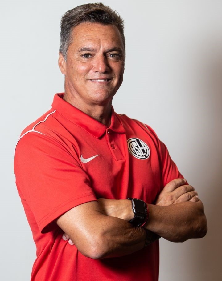 Hernán San Martín, entrenador de la Séptima del Ciclón. (Foto: Prensa San Lorenzo)
