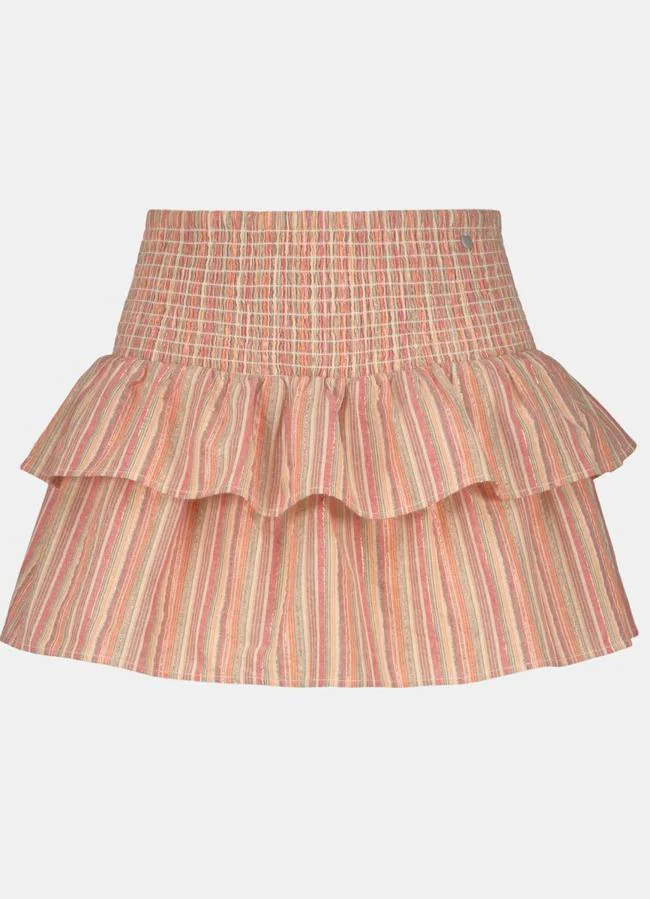 Falda estampada con volantes de Green Coast.