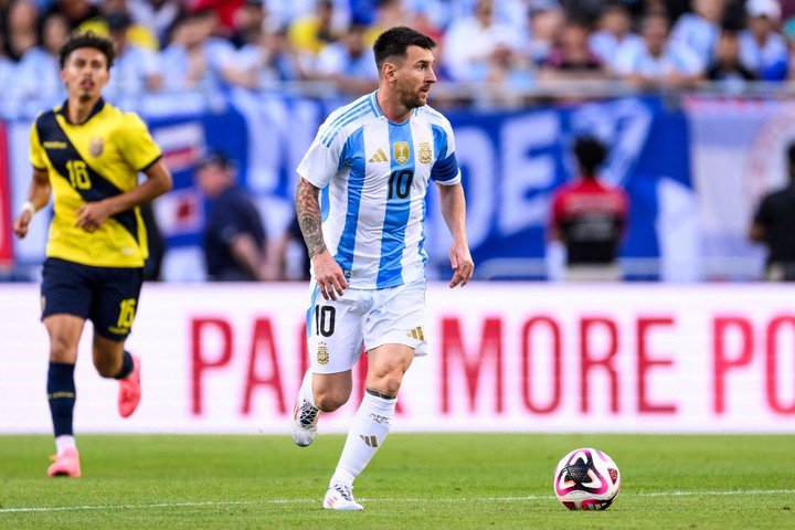 Argentina le ganó a Ecuador en la previa de la Copa América. (REUTER)