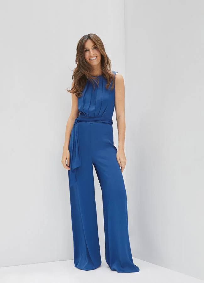 Ana Boyer con el mono azul de Trucco.