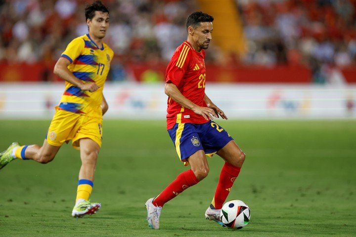 Con 38 años es el jugador más veterano en representar a España en un Mundial o Euro (EFE).