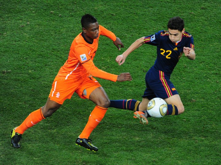Jesús en la final de Sudáfrica 2010, fue parte de la gran estrella de España.