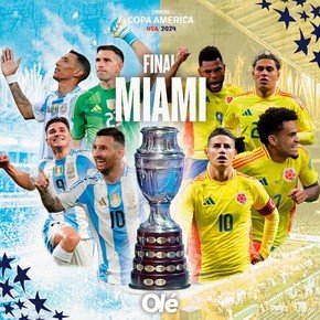 Cuándo juega Argentina vs. Colombia por la final de la Copa América 2024