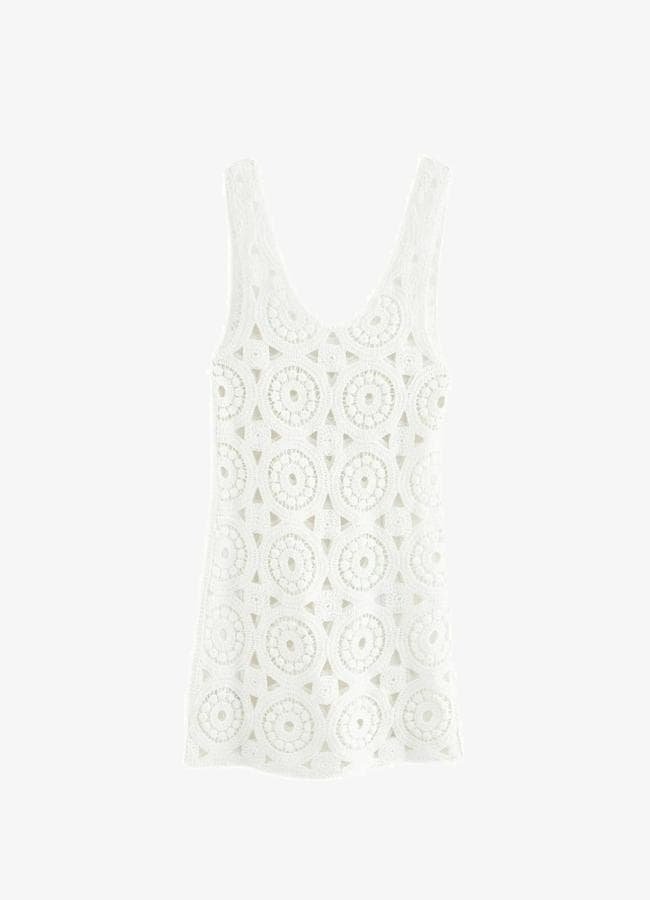 Vestido blanco de tirantes de Next (a la venta en Zalando), 70 euros.