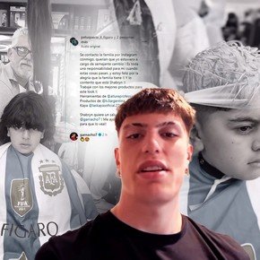 El gesto Garnacho con el nene de ocho años que lo eligió como modelo de su primer corte de pelo