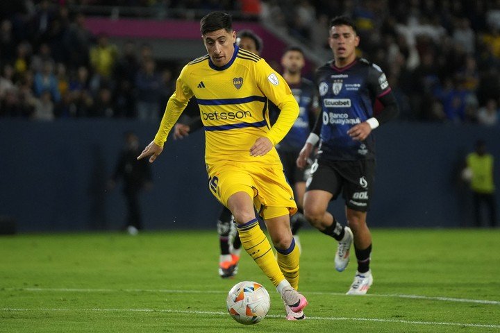 Merentiel, delantero de Boca (AP). 