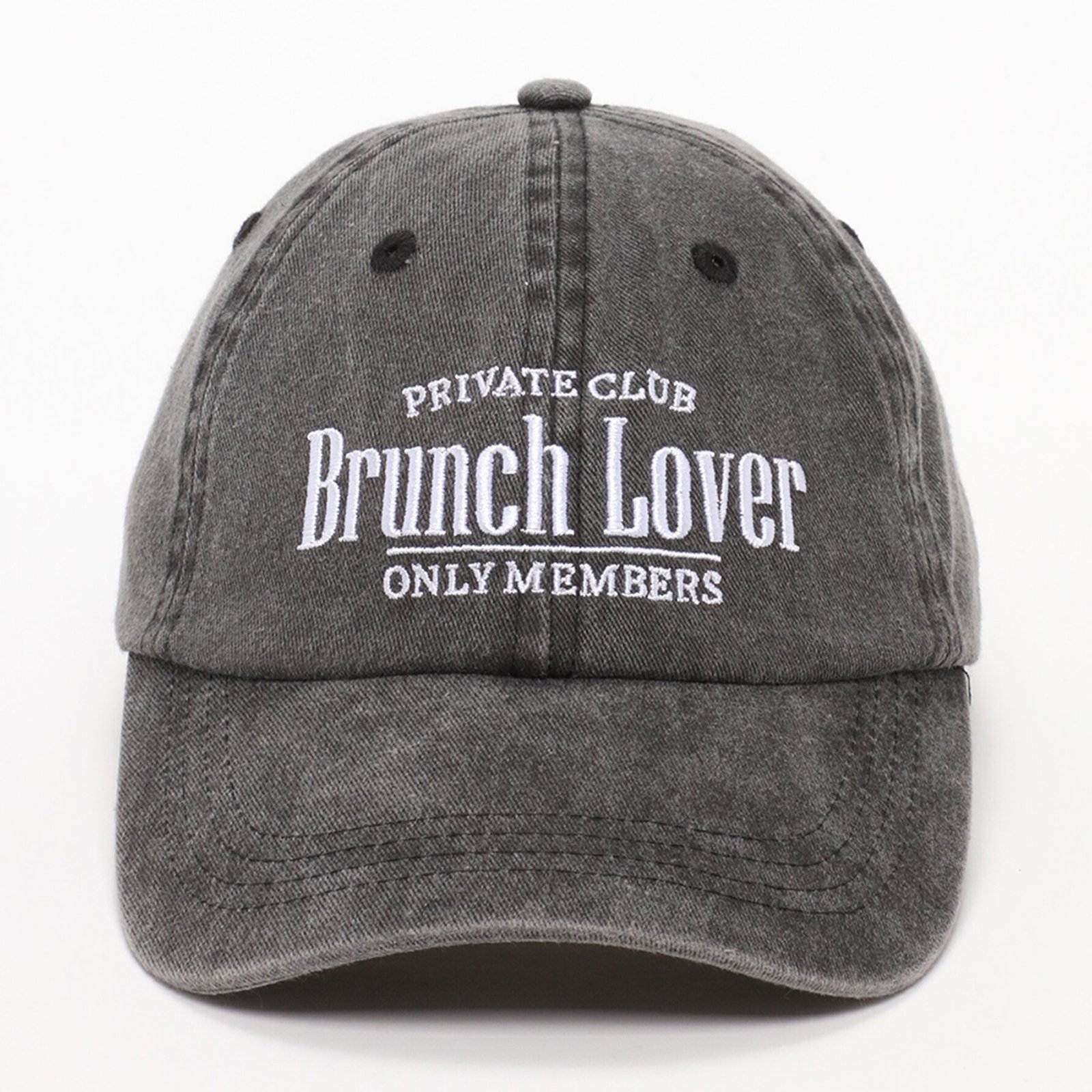 Gorra bordada efecto lavado