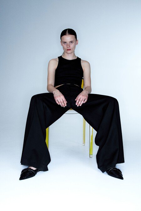 Camiseta cropped sin mangas