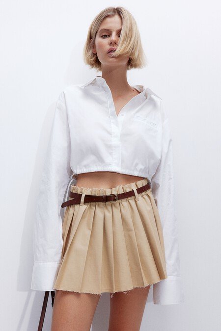 camisa cropped