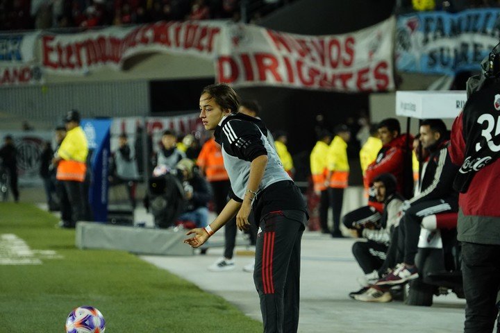 Delfina, en River-Unión. (Emmanuel Fernández)