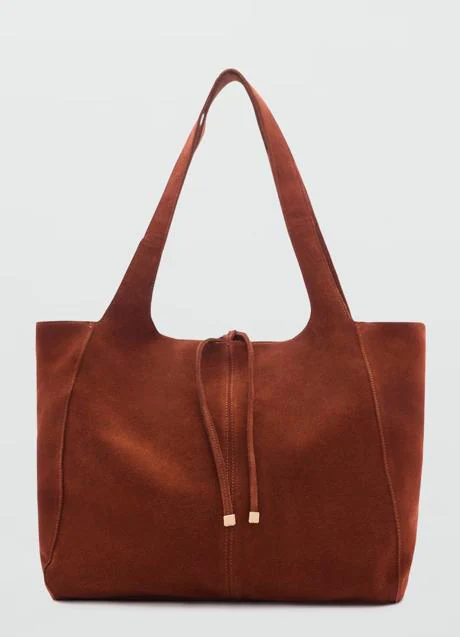 Bolso de serraje de Mango (49,99 euros)