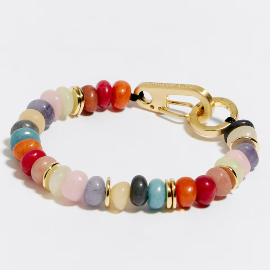 Pulsera dorada con piedras multicolor Bimba y Lola 