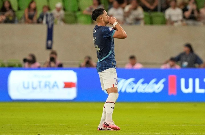 Sosa en la Copa América con Paraguay.