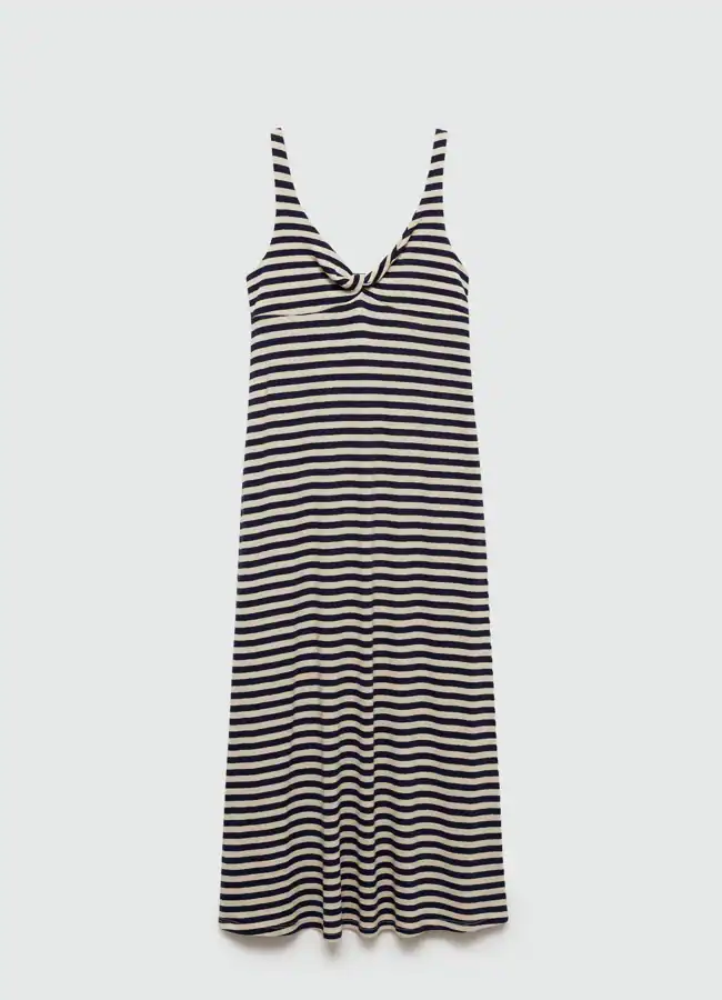 Vestido de rayas de Mango.
