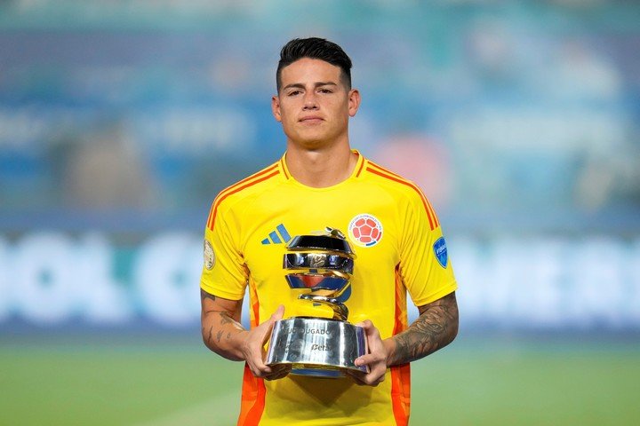 James Rodriguez, MVP de la Copa América. (AP Photo/Julio Cortez)