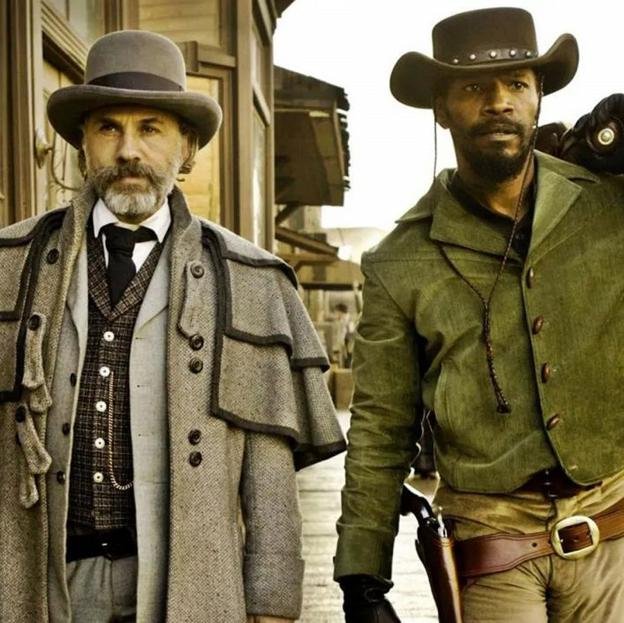 Christoph Waltz y Jamie Foxx en una imagen del western de Quentin Tarantino, Django Desencadenado.