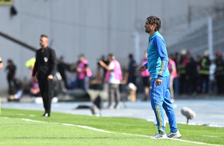 En Córdoba, festejó ante el River de Demichelis. (EFE/ Ariel Carreras Barreiro)