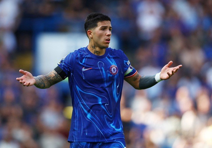 Enzo con la camiseta del Chelsea.
Reuters