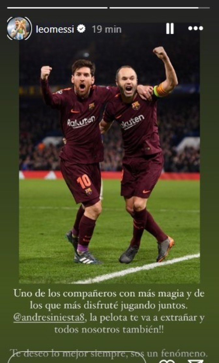 Iniesta y Messi en el recuerdo.