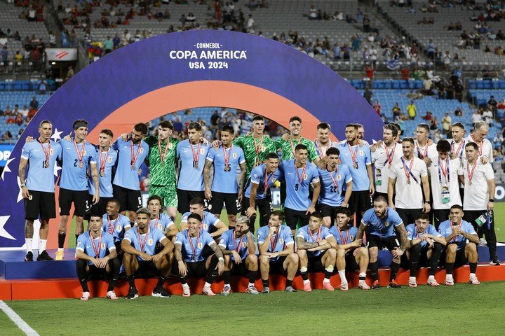 Uruguay fue tercera en la Copa América después de haber sido eliminada por Colombia en semifinales. EFE/EPA/ERIK S. LESSER