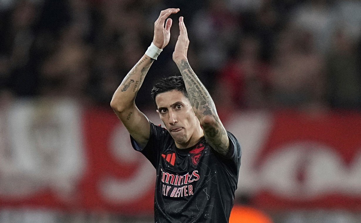 Di María brindó dos asistencias en la agónica victoria del Benfica ante Mónaco. (FOTO: AP).