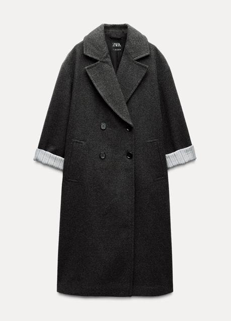 Abrigo gris de Zara (59,99 euros)